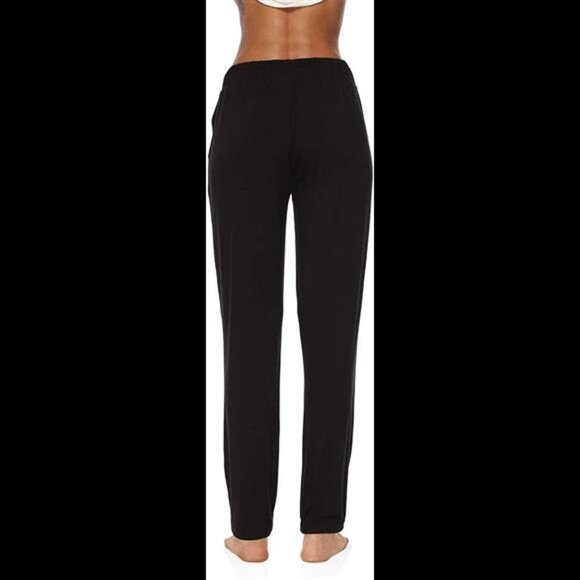 Women Yoga Pants Wide Leg Comfy Drawstring Loose Straight Lounge Workout Legging - Picture 4 of 6